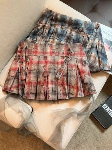 Luxury Light Womens Mini Skirt Retro Lace Trimmed A-Line Pleated Short Skirt Summer Fashion Low Waist Polyester Fiber