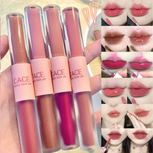 Dorisna Korean Long-lasting Double Lip Glaze Waterproof Matte Pearlescent Lipstick Hot Recently