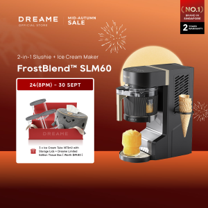 【2 Years Warranty】 Dreame Ice Cream & Slushie & Dessert Maker | Instant Ready | Cocktail Mode | Gelato Smoothie - SLM60