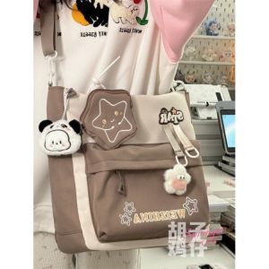 Japanese Cute XINGX Girls Crossbody Bag Bag Female High School Junior High School Student Class Bag Large Capacity Satchel Shoulder Bag