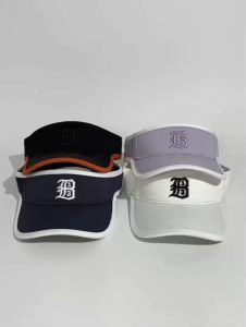 หมวกวิ่ง หมวกกอล์ฟ ปักอักษร B Boston Premium Visor หมวกออกกำลังกายป้องกัน UV 05-V8