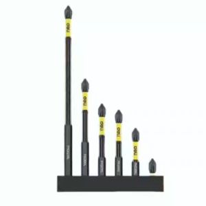 Bộ mũi tuốc nơ vít Deli đầu chữ thập thiết kế chống trượt từ tính cao Chân Lục Giác Ngắn 6.35mm