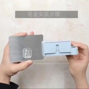 Bathroom Shower Soap Dish Storage Plate Suction Wall Shelf Holder Rack kitchen shelf storage rack 浴室 肥皂架 沥水 香皂架 肥皂盒