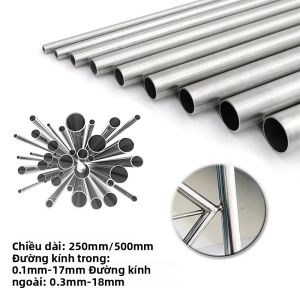 1-10Pc 304 Ống Mao Dẫn Tròn Bằng Thép Không Gỉ Liền Mạch Thẳng 4x2mm 8x6mm 13x11mm 14x12mm 10x8mm 16x14mm 18x16mm 250mm/500mm Dùng Trong Công Nghiệp