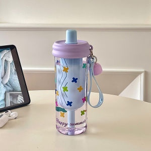 Cốc Nhựa Tritan Dung Tích Lớn Có Van Chui Dễ Thương Dung Tích 650ml Cốc Đựng Nước Cho Nữ Cốc Đựng Đồ Dùng Ăn Uống