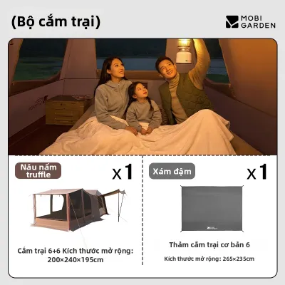 Mobi Garden | Lều Cắm Trại Tự Động Dễ Lắp Đặt Nhanh Có Bạt