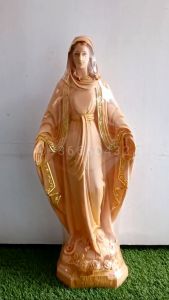 Tượng Đức Mẹ ban ơn 70cm màu nâu chất liệu nhựa composite - quà tặng công giáo