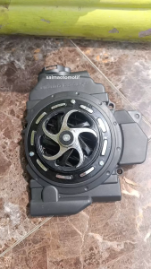 Cover Tutup Radiator Kipas Vario 110 Karbu Techno Set Spinner Sabit PNP Vario 110 Karbu 2006-2013 Hitam