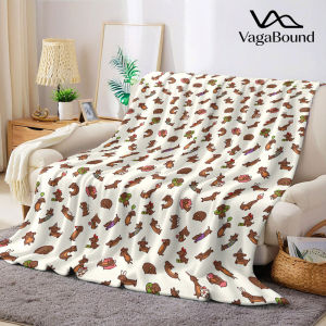 yellow polka dots Flannel Blanket Warm Soft Halloween Christmas Decorative Couch Warm Cozy All-Season Gift