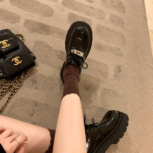 Lolita Style Womens Flats Soft Bottom Knot Tassel Loafers Casual round Toe Rubber Outsole Fashionable Spring Autumn Shoes