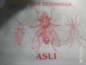 Lem Lalat Kertas Perangkap Serangga Super Lengket / Kertas Lem Pelekat Serangga Lalat Nyamuk Kecoa Efektif ( 1 Lembar Kertas ) - Khisan Store