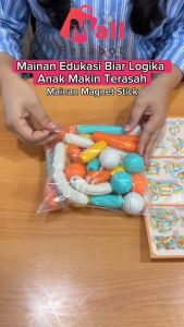 Mall Perabot | Mainan Batang Magnet Stick Ball | Blok Bangunan Batang Magnetik Building Blocks Edukasi Mainan isi 36pcs
