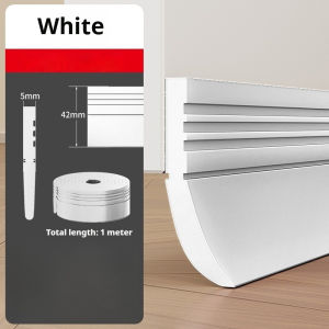 1m TPE Strong Self Adhesive Door Bottom Seal Strip Thickened Multi Layer Windproof Dustproof Weather Stripping for Gap Filler