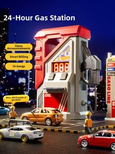 WANJUTEGONGDUI | Simulated Gas Station Toy for Children 3-6 Years