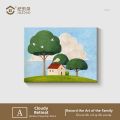JILEDUO | Fresh and Healing Landscape Oil Painting Decorative Wall Art. 