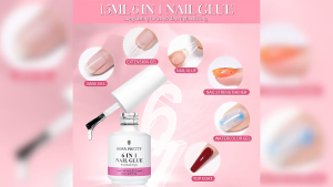 กาวอเนกประสงค์ 6 ใน 1 กาวแต่งเล็บอเนกประสงค์ คุณภาพดี กาวแต่งเล็บ  ความจุ 15ml ง่ายต่อการพกพา สร้างกาวด้านล่าง