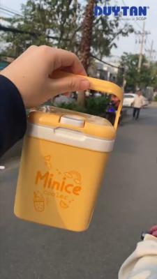 Thùng đá Minice 1L, 2.1L, 3L DUY TÂN nhựa PP, PU giữ nhiệt, bình đá mini quai xách, đựng nước giải k