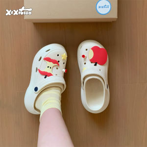 XIXITIAO | Dép Táo Đỏ Sáng Tạo Thoải Mái và Đa Năng cho Phụ Nữ Mùa Hè EVA