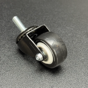 Warrior BLACK CASTER WHEEL 2-inches Screw Threaded Swivel and Swivel with Brake (sold per piece)