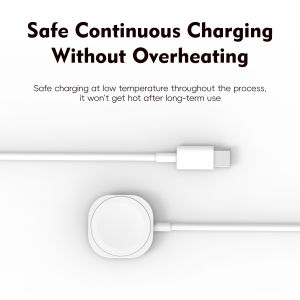 iWatch Charger Compatible With iWatch Charger For iWatch Series 1~10 SE Ultra Wireless Magnetic Charging Cable White USB-C