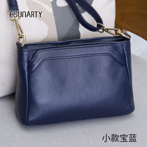 Genuine Leather Handbag 2024 New Simple Womens Crossbody Bag Soft Pure Leather Lady Cowhide Handbag Single Shoulder Bag