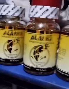 AlaskaFish Oil Premium Deep Sea Salmon Omega 3 Stroke High Blood Diabetes100 Softgels