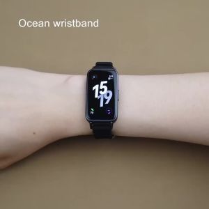 mijobs | Dây Đeo Tay Thông Minh Huawei Band 11 Bằng Silicon Tương Thích Với Huawei Band 10 9 8 Phụ Kiện Hợp Kim Kẽm Thép Không Gỉ