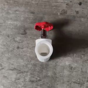 Global Enterprises PPR Stop Valve white size 1/2" 3/4" 1"