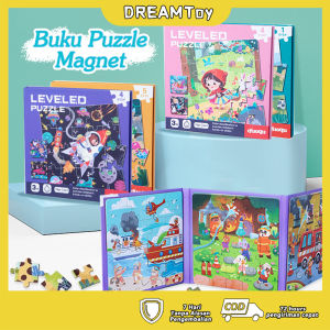 DREAMToy Buku Puzzle Magnet 3 in 1 Dengan 5 Step Variasi / Booklet Magnetic Puzzle 3 in 1 / Leveled Puzzle 5 Step