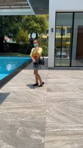 รองเท้าเเฟชั่นผู้หญิงเเบบคัชชูทํางาน Slip on ส้นเตี้ย No. S002 NE&NA Collection Shoes