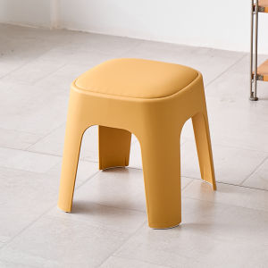 Elegant Stackable Round Soft Cushion Stool