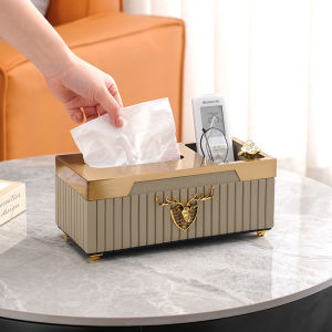 Nordic Style Tea Table Desktop Tissue Box Remote Control Storage Living Room Home Use Creative Dining Table Paper Box Luxury