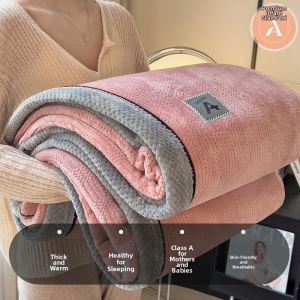 NAIYOUCHENG | Thickened Coral Fleece Blanket for All Seasons