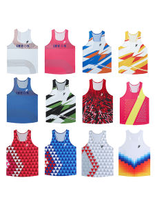 Pibci Running Training Clothes Men Women Short Sleeve Tank Top Shorts Quick Dry Breathable Marathon Long Distance Race Suit