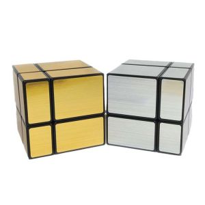 ShengShou Hình Khối Có Gương Chải Dán Vàng Bạc Đen Xám 2x2x2 3x3x3 Giáo Dục Xếp Hình Dành Cho Trẻ Em
