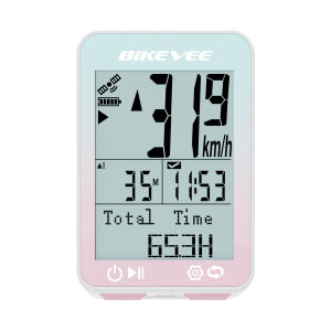 Wireless Cycling Computer GPS Bicycle Odometer MPH KM/H Bike Speedometer with Auto Start/Stop Auto Backlight Bracket Tracker
