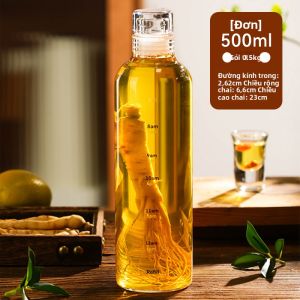 GIANXI | Chai Rượu Cao Cấp để Ngâm và Lưu Trữ Tiện Lợi Kín Khí