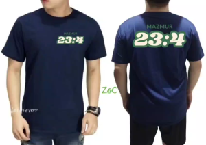 TERBARU KAOS ATASAN MAZMUR 23:4 PREMIUM DTF BERKUALITAS