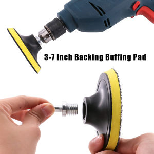 3-7 Inch Backed Polishing Pad Car Polishing Angle Grinder Grinding Wheel Sandpaper Disk Self-Adhesive Backed M10/M14 Attachment