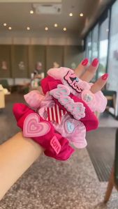 Set 4 Dây Buộc Tóc Cao Su Co Giãn Búp Bê BarBie Nhiều Màu Cho Bé Yêu