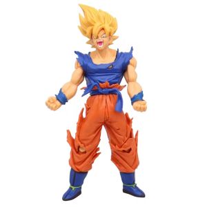 Bandai | Anime Dragon Ball Z Super Saiyan 17-18CM Son Goku Broly Vegeta Anime Action Figure Model Gifts Collectible Figurines for Kids