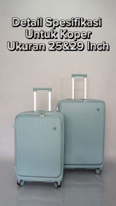 Navy Club Eudora Koper Set Hardcase PC - 4 Roda Putar TSA Lock - Size 20+29 Inch