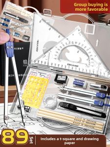 Professional Grade Drafting Tools Kit for Engineering Students Civil Design Cad Drawing Compass Set Industrial Instruments