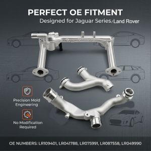 For Land Rover Range LR4 For Jaguar XJ XF XE F-Type F-Pace LR109401 LR049990 LR092992 LR090630 Upgraded Coolant Water Pipe Kit