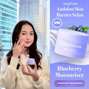 GLAD2GLOW MOISTURIZER - Untuk Pagi dan Malam Hari / Krim Pelembap Wajah 30g&55g