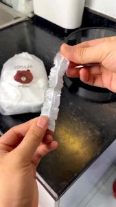 [HN] Combo 100 màng bọc thực phẩm PE túi gấu có chun co giãn bọc đồ ăn chùm đầu đa năng