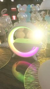 ( HOT 2023 ) Loa Trang Trí Loa Bluetooth Sạc Ko Dây Đèn Tạo Không Khí 3in1 BT2301 Kiêm Sạc Dự Phòng - Đèn LED Theo Nhạc Cực Hay Mạnh Mẽ Đèn Ngủ Đèn Báo Thức Hiệu Ứng Ánh Sáng Nhiều Màu - 7 Độ Sáng Màu Trắng Tinh Tế Full Hộp