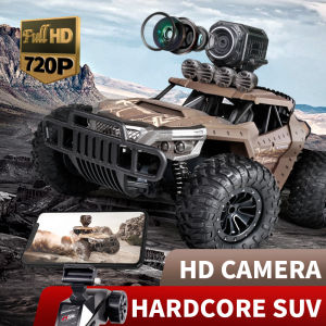 RC Cars High Speed Remote Control Car with 720P HD FPV Camera 1/16 Scale Off-Road Remote Control Truck Monster Trucks Climbing Car Toys for Kids Teens Best Gift for Boys