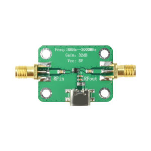 NEW 10KHz-3GHz RF Wideband Amplifier Gain 32dB Low Noise Amplifier LNA Board Modules DC 5-12V 50Ω for FM HF VHF UHF Radio Signal