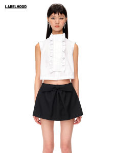 Design Fashion Tower-Decorated Sleeveless Vest